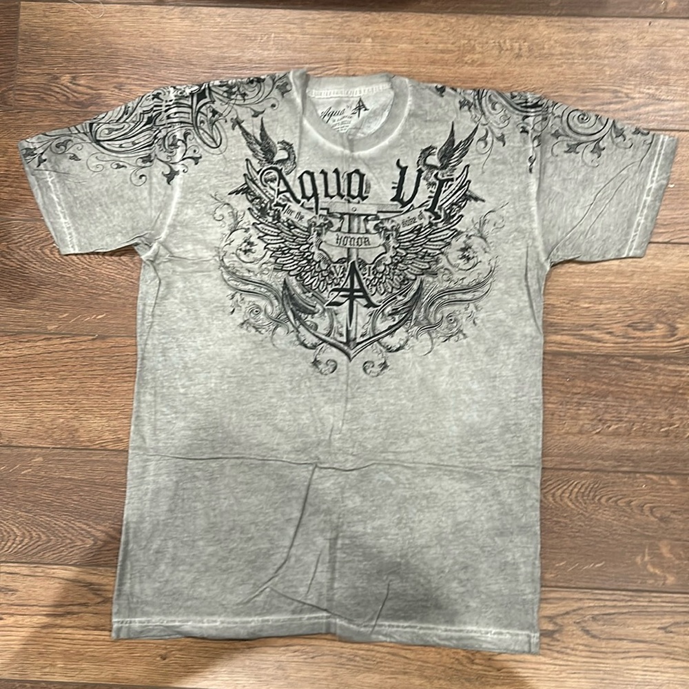 Aqua Designer Short Sleeve T-Shirt